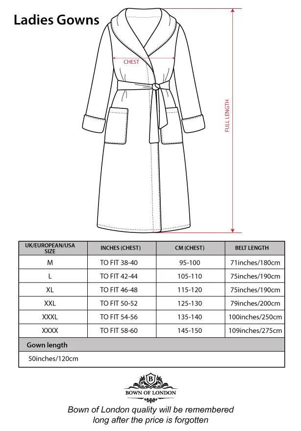 Women's Robe - Duchess Navy - Image 8