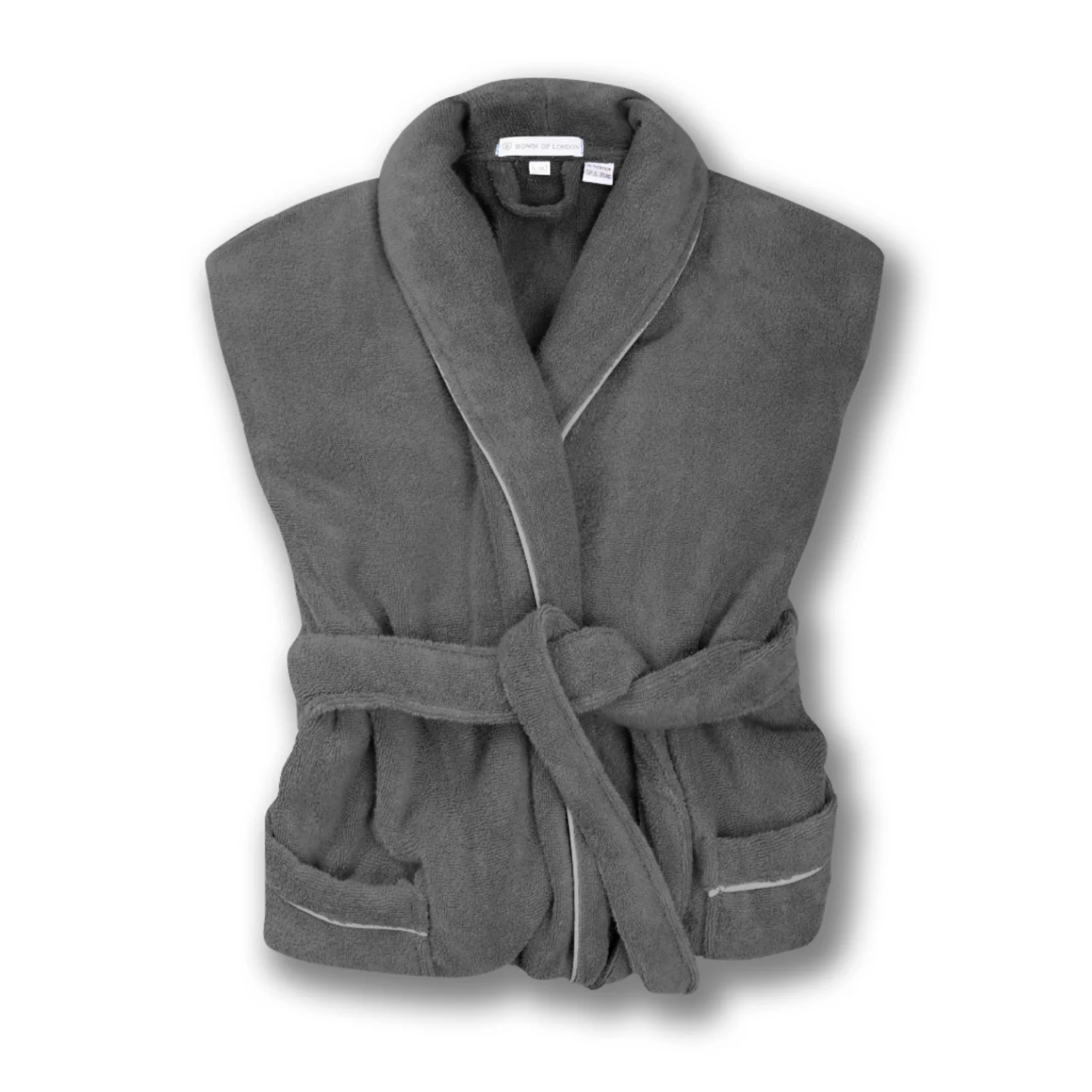His & Hers Grey Towelling Bathrobe Bundle - Europa - Image 4