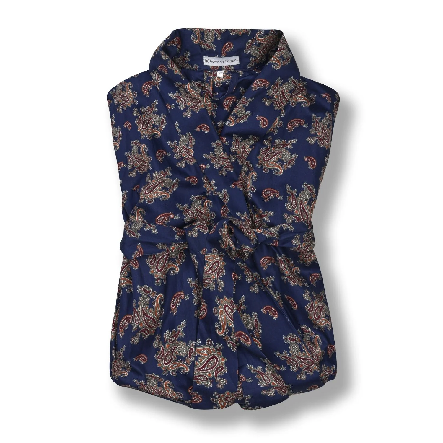 Lightweight Bathrobe - Gatsby Paisley Blue - Image 5