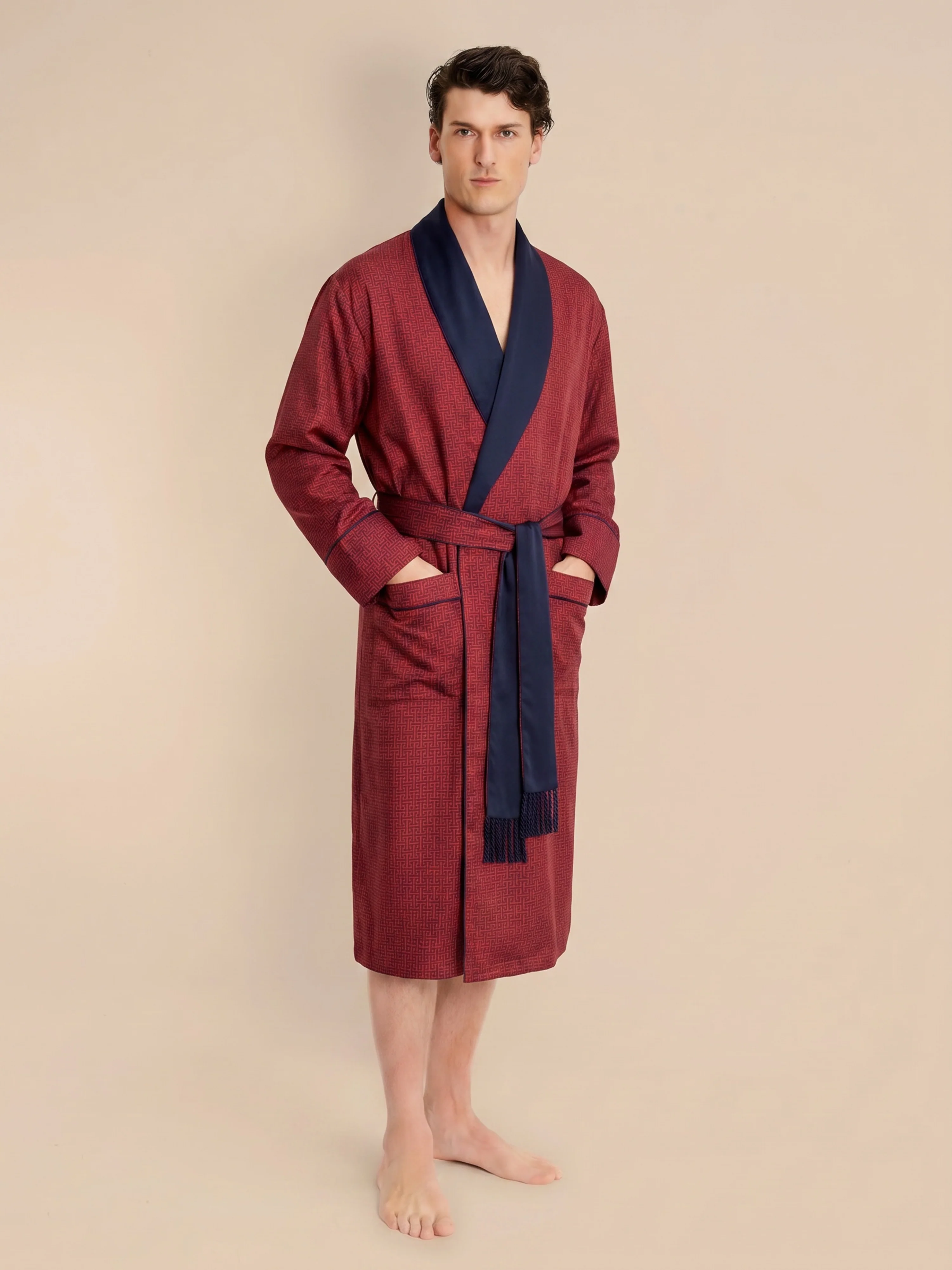 Lightweight Men's Dressing Gown - Cambridge - Image 2