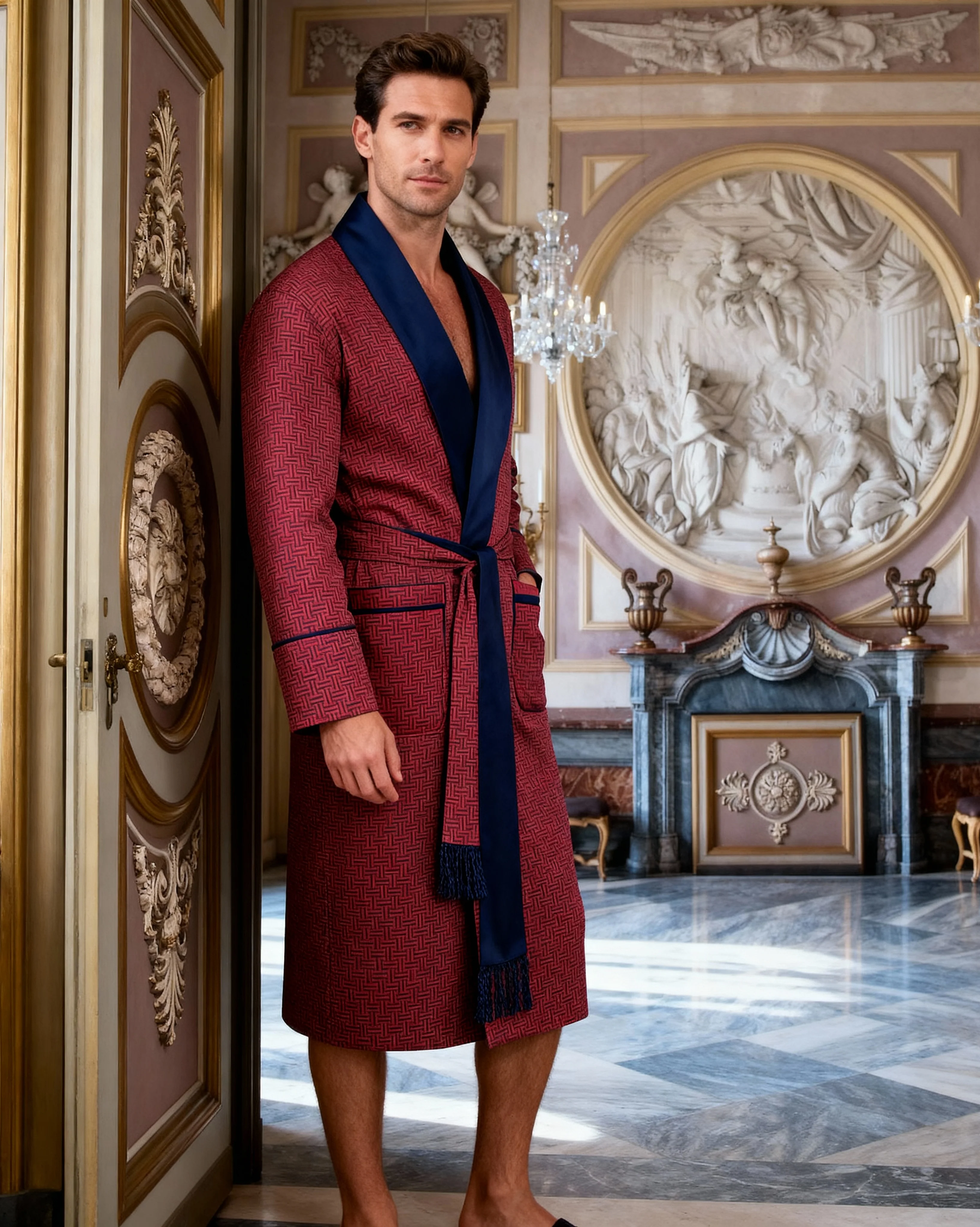 Lightweight Men's Dressing Gown - Cambridge - Image 4