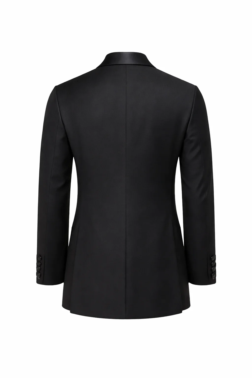 Made to measure Men's Double Breasted Black Tuxedo Jacket - Image 3