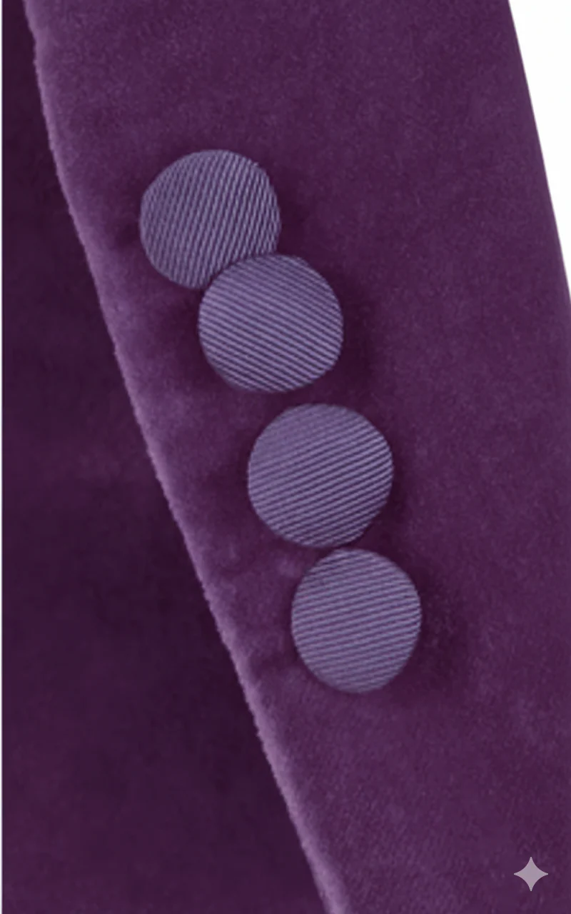Made to measure Men's Single Breasted Purple Jacket - Image 6