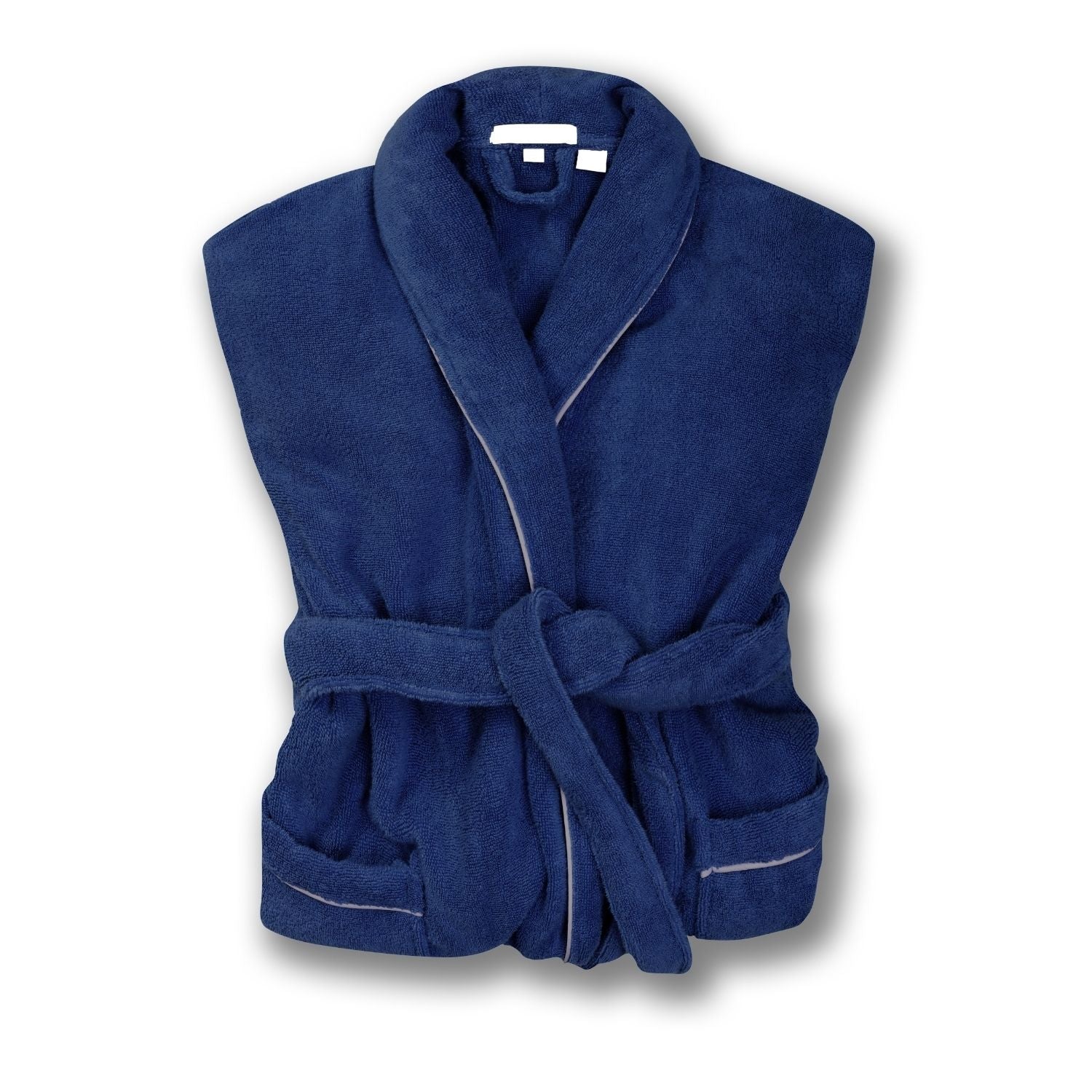 Men's Navy Towelling Bathrobe - Phoenix - Image 5