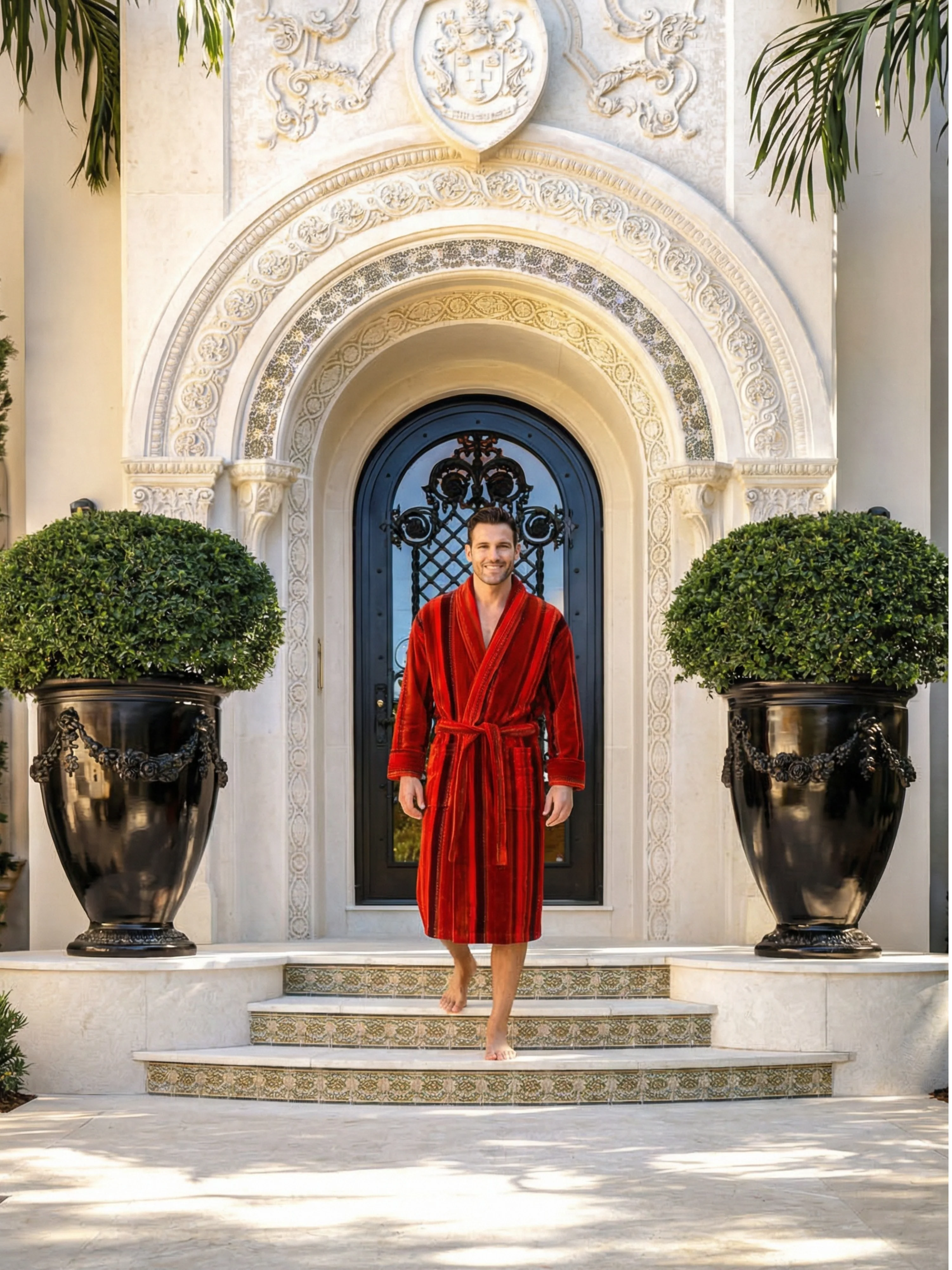 Men's Robe - Venezia - Image 3
