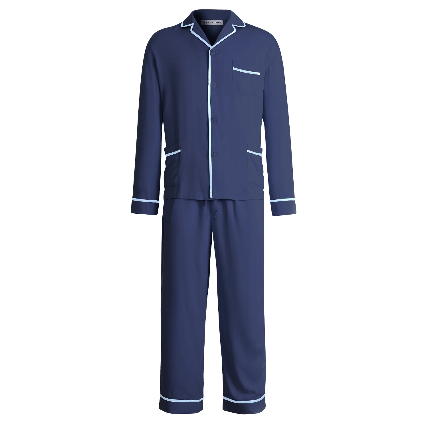 Men's Breathable Bamboo cotton Pajamas - Poseidon