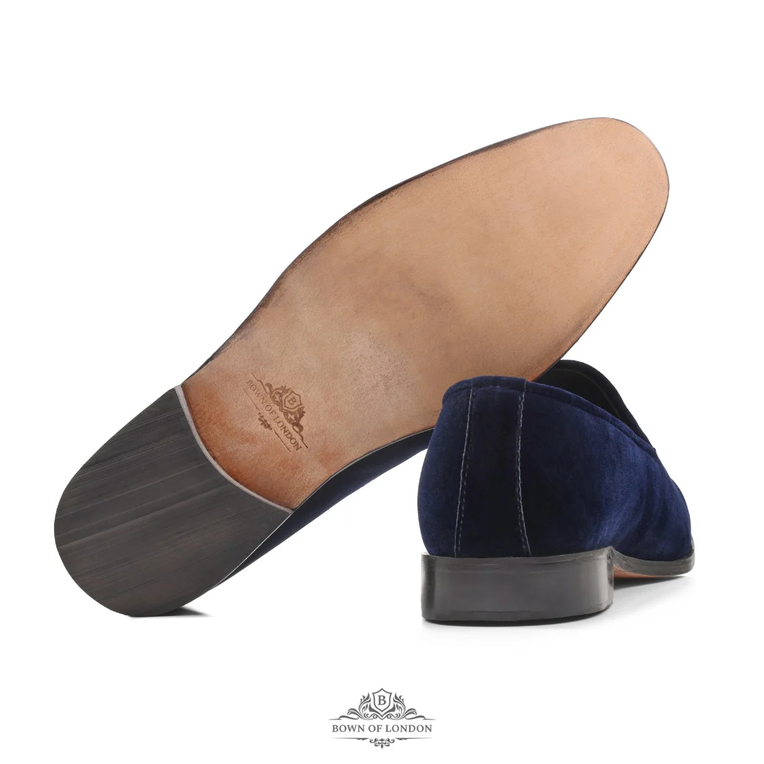 Men's Velvet Loafer/Slipper Shoe Plain Black - Image 2