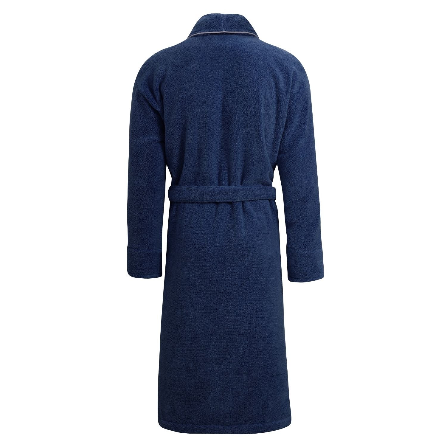 Women's Navy Towelling Bathrobe - Phoenix - Image 3
