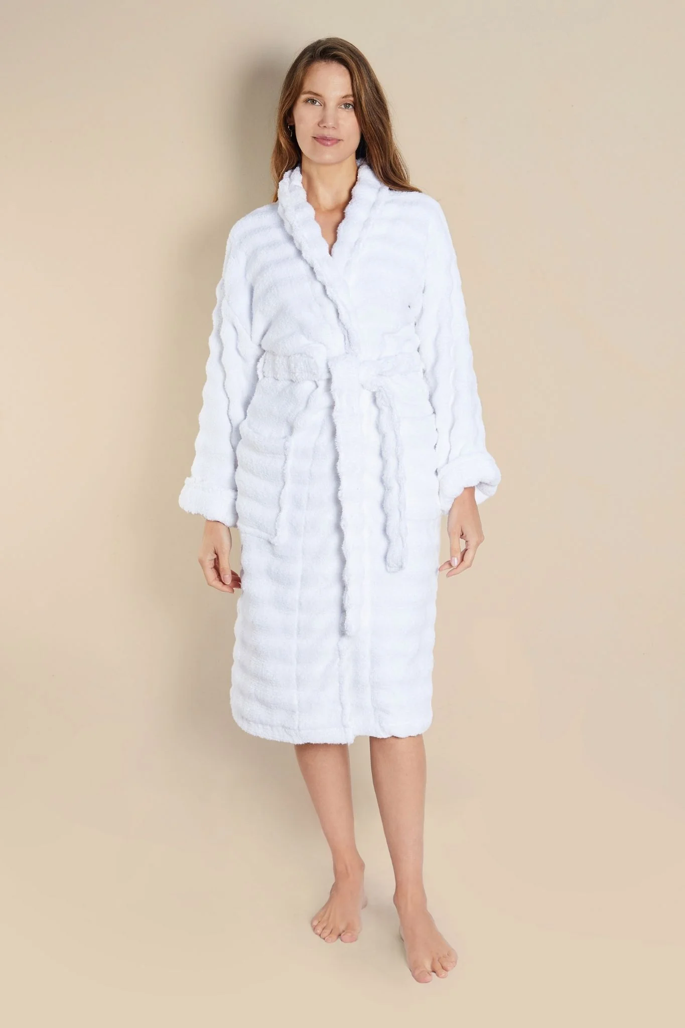 Women's Towelling Bathrobe - Seaspray - Image 3