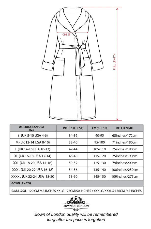 Women's Towelling Bathrobe - Seaspray - Image 7